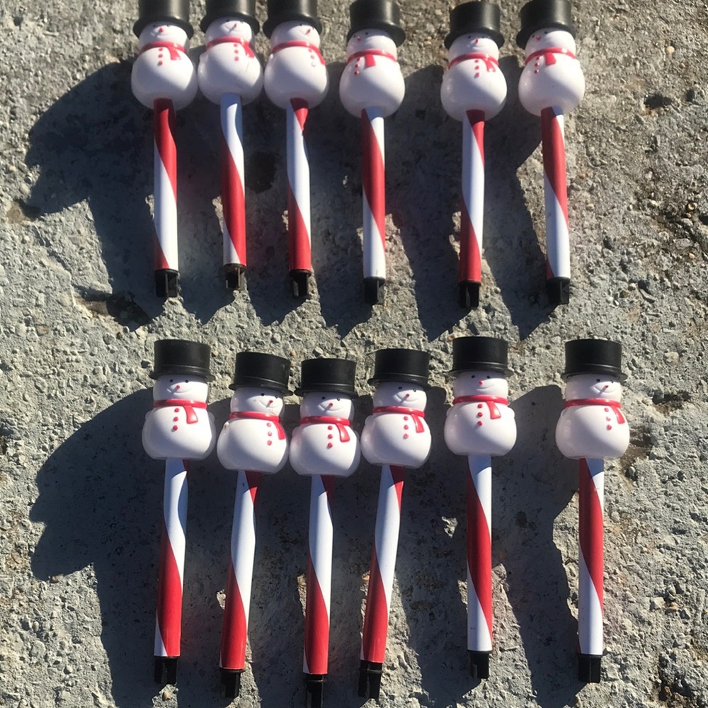 Snowman solar stake lights